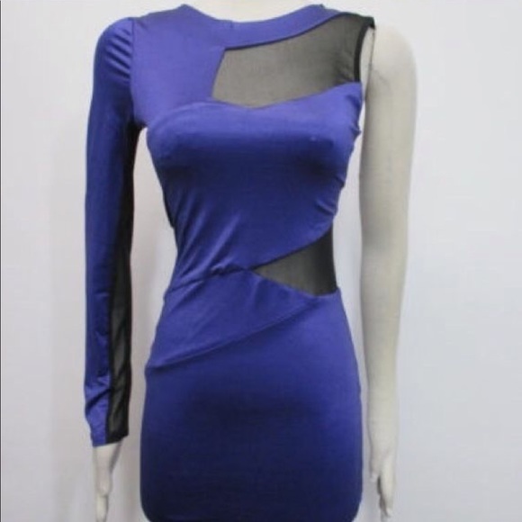 bebe Dresses & Skirts - NWT - Bebe x Kardashian One Shoulder Mesh Dress M bebe Dresses & Skirts - NWT - Bebe x Kardashian One Shoulder Mesh Dress M